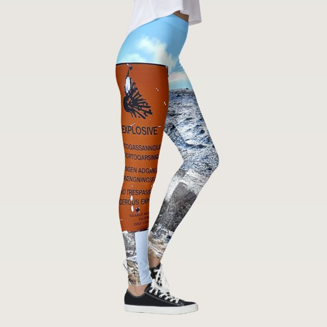 Greenland Kangerlussuaq Explosive Arctic Tundra Leggings (Right)