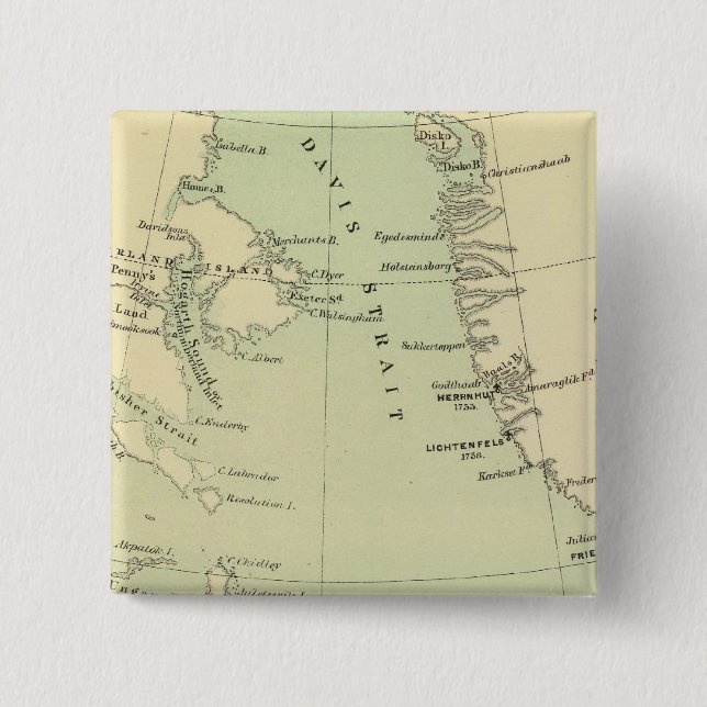 Greenland, Labrador 15 Cm Square Badge (Front)