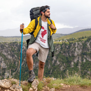 Greenland Map Red White Flag Ilulissat Arctic T-Shirt