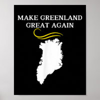 Greenland Map With Trump Hair Make Greenland