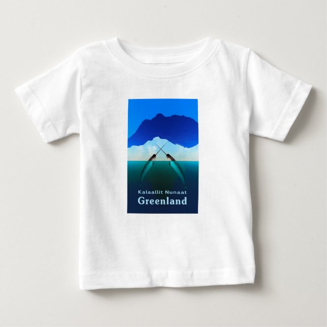 Greenland - Narwhal Baby T-Shirt (Front)
