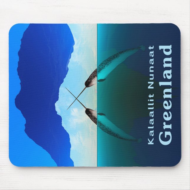 Greenland - Narwhal Mouse Pad (Front)