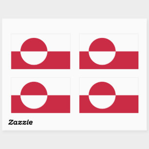 Greenland Rectangular Sticker