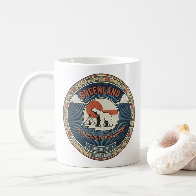Greenland Tourism Mug (With Donut)