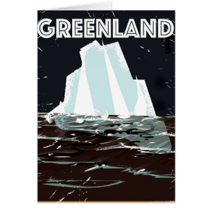 Greenland vintage travel poster