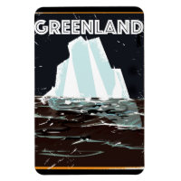 Greenland vintage travel poster