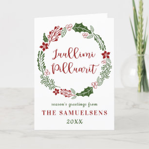 Greenlandic Merry Christmas, Custom Holiday Card