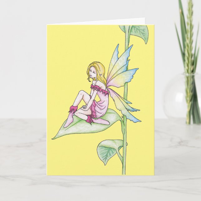 Greenleaf Faerie(Waiting for Spring) Greeting Card (Front)