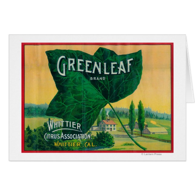 Greenleaf Lemon LabelWhittier, CA (Front Horizontal)