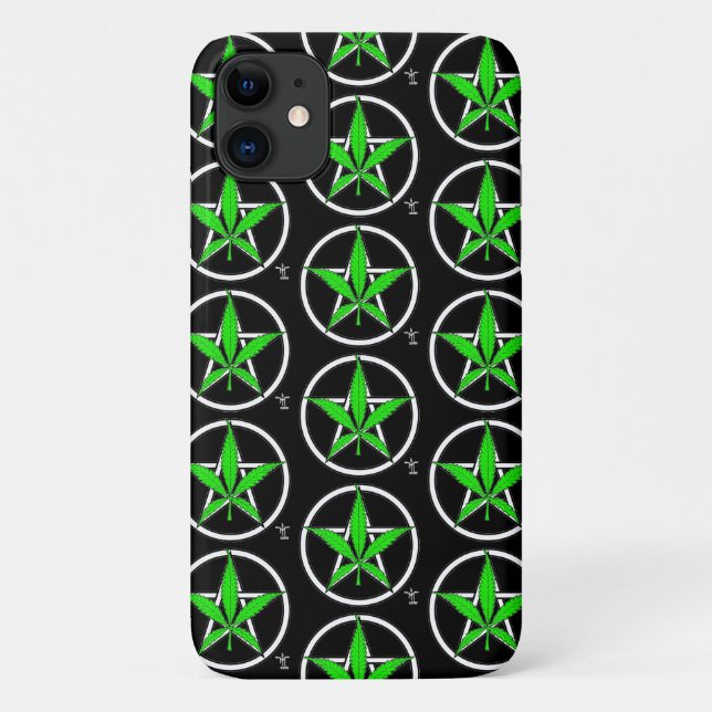 Greenleaf Pentagram Phone Case (Back)
