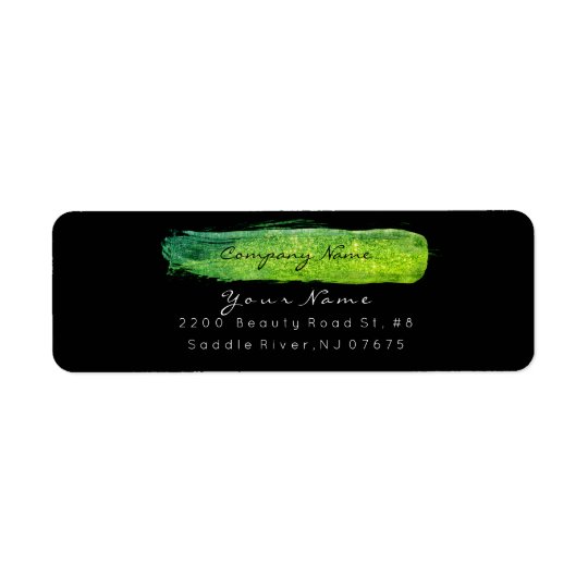 Greenly Lemon Sparkly Glitter VIP Return Adress Return Address Label