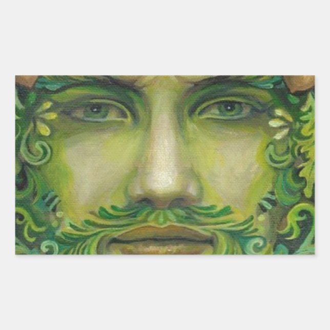 greenman rectangular sticker (Front)