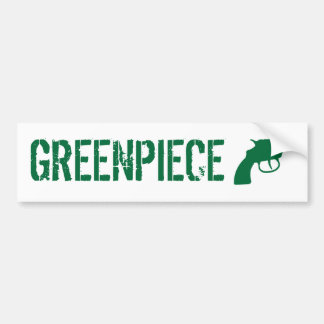greenpiece bumper sticker