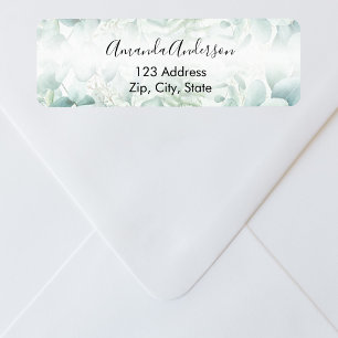Greenry woodland return address return address label