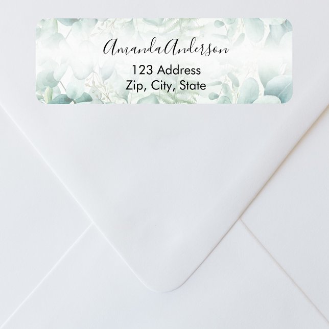 Greenry woodland return address return address label (Creator Uploaded)