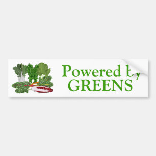 Greens Veggie Lovers Vegetables Bumper Sticker