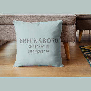 Greensboro NC Latitude and Longitude Coordinates  Cushion