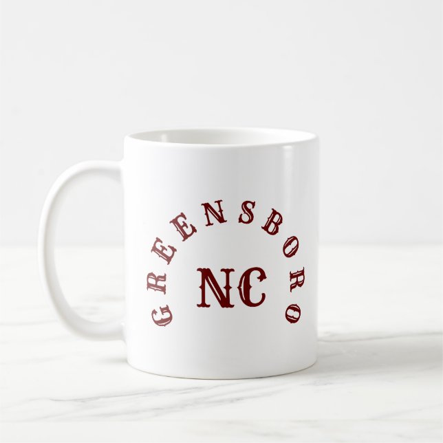 Greensboro, North Carolina Coffee Mug (Left)
