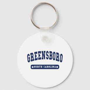 Greensboro North Carolina College Style tee shirts Key Ring