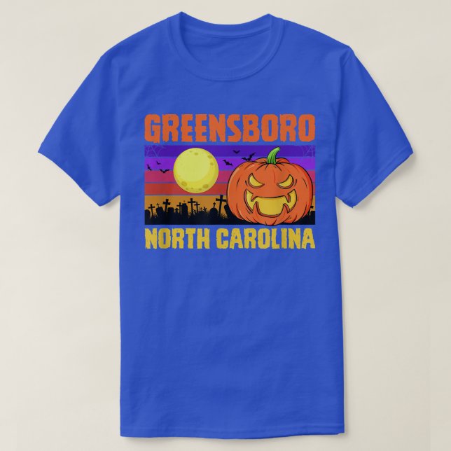 Greensboro North Carolina Happy Halloween Party Lo T-Shirt (Design Front)