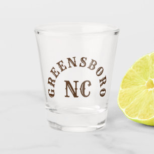 Greensboro, North Carolina Shot Glass