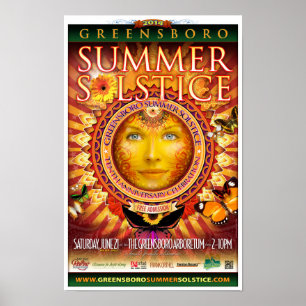 Greensboro Summer Solstice 2014 Souvenir Poster