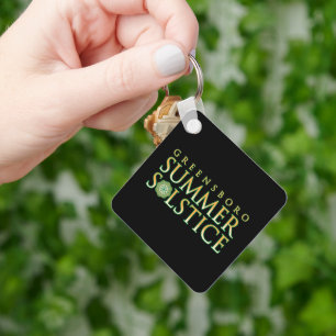 Greensboro Summer Solstice Colourful Branding Blac Key Ring