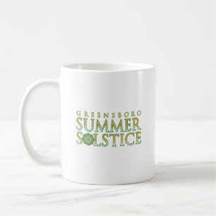 Greensboro Summer Solstice Green Border Simple Coffee Mug