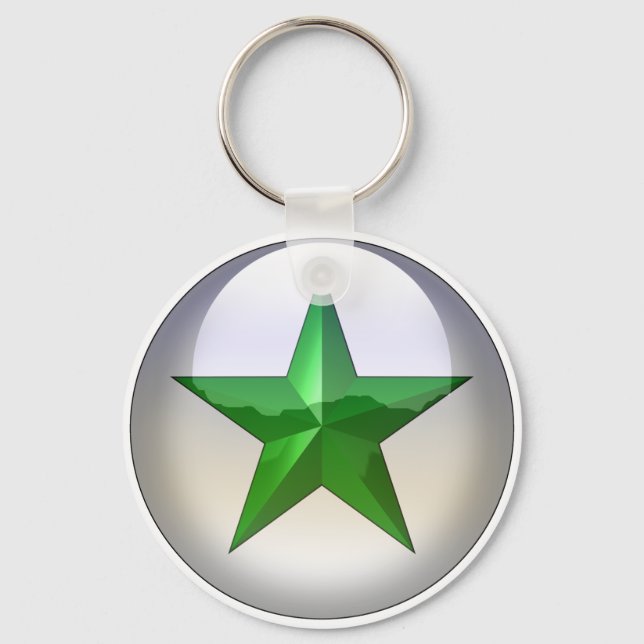 GreenStarJewel Key Ring (Front)