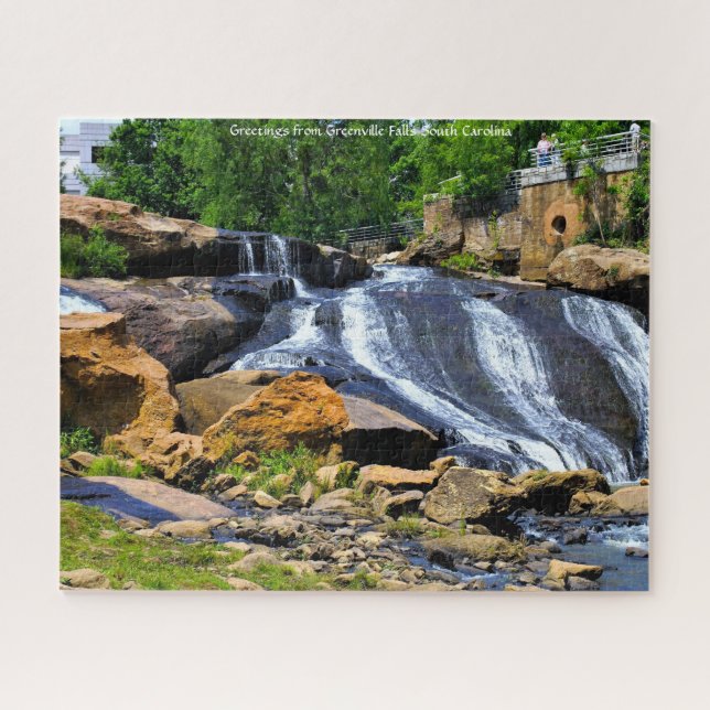 Greenville Falls South Carolina Jigsaw Puzzle (Horizontal)