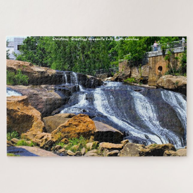 Greenville Falls South Carolina Jigsaw Puzzle (Horizontal)