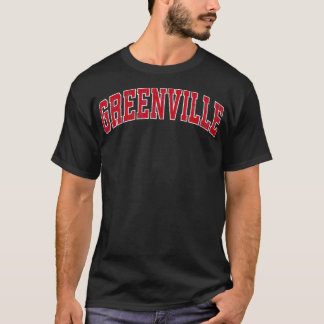 Greenville North Carolina NC Vintage Sports Design T-Shirt