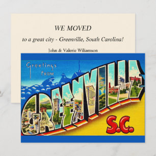Greenville SC Map Moving Announcement