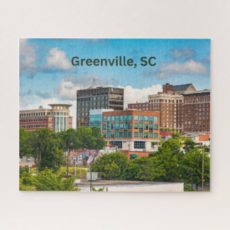 Greenville, South Carolina, Downtown Buildings Jigsaw Puzzle