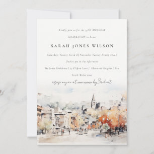Greenville South Carolina Landscape Birthday Invitation
