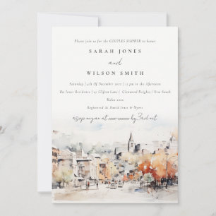 Greenville South Carolina Landscape Couples Shower Invitation