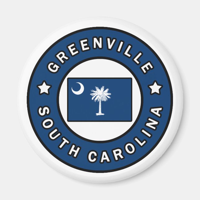 Greenville South Carolina Magnet (Front)