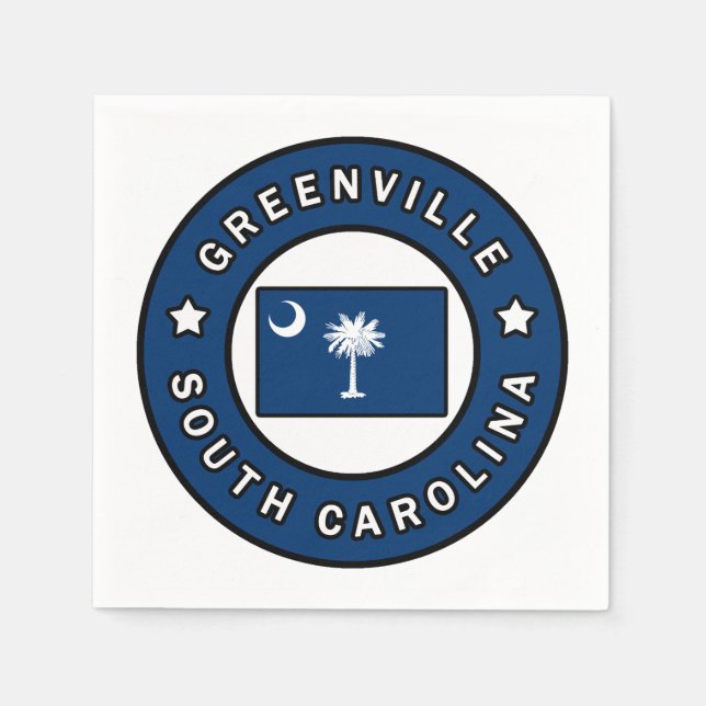 Greenville South Carolina Napkin (Front)