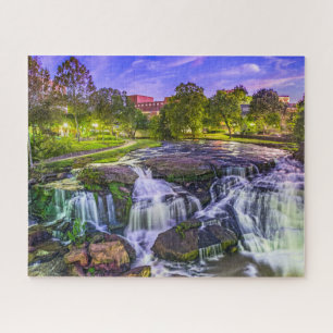 Greenville, South Carolina Reedy River Downtown   Jigsaw Puzzle