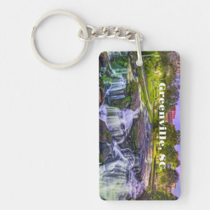 Greenville, South Carolina Reedy River Downtown Key Ring
