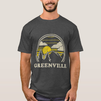 Greenville South Carolina SC  Vintage Hiking T-Shirt