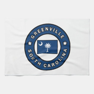 Greenville South Carolina Tea Towel