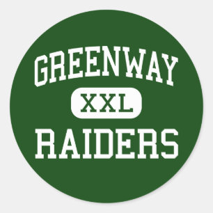 Greenway - Raiders - High - Coleraine Minnesota Classic Round Sticker