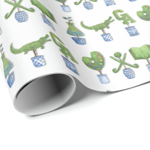 Greenwich Academy Topiary Wrapping Paper