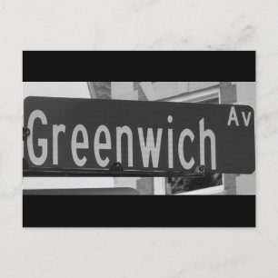 Greenwich Ave, Greenwich, CT Postcard