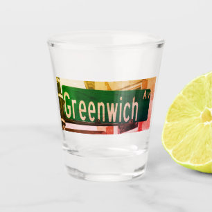 Greenwich Ave, Greenwich, CT Shot Glass
