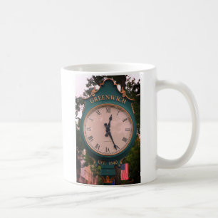 Greenwich Avenue Post Clock, Greenwich, CT Coffee Mug