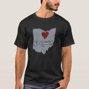 GREENWICH  Ohio OH City State USA  Cute Souvenir T-Shirt