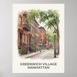 Greenwich Village Manhattan Poster