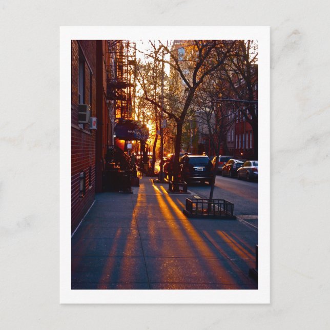 GREENWICH VILLAGE SUNSET (c) 2012 S.Tammany Postcard (Front)